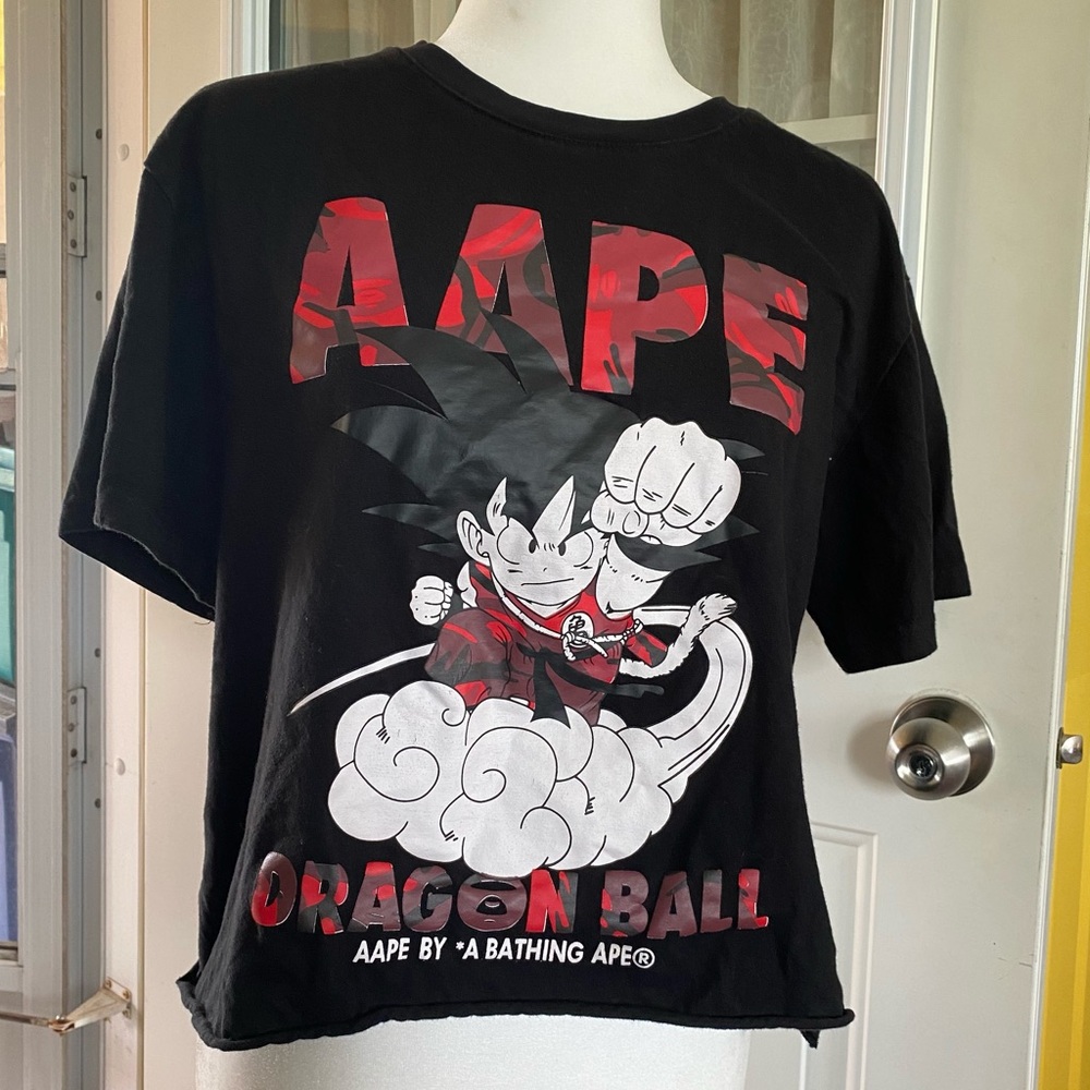 AAPE Dragonball Z By A Bathing Ape T-Shirt Cropped